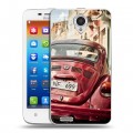 Дизайнерский пластиковый чехол для Lenovo S650 Ideaphone Volkswagen