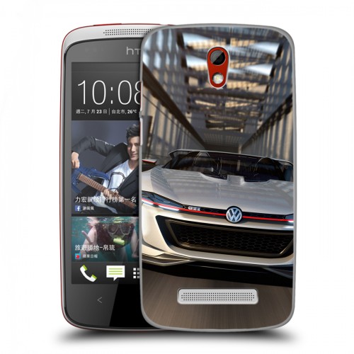 Дизайнерский пластиковый чехол для HTC Desire 500 Volkswagen