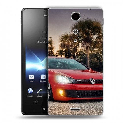 Дизайнерский пластиковый чехол для Sony Xperia TX Volkswagen