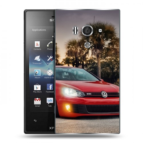 Дизайнерский пластиковый чехол для Sony Xperia acro S Volkswagen