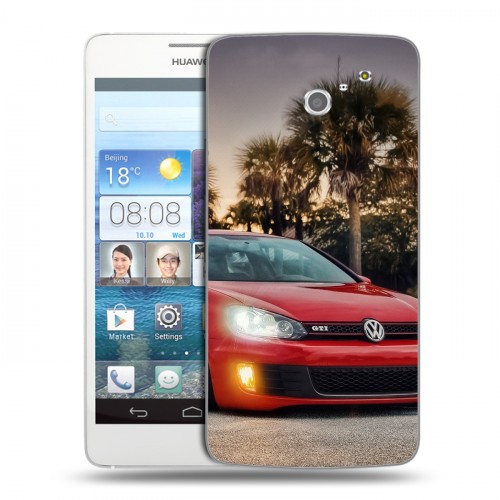 Дизайнерский пластиковый чехол для Huawei Ascend D2 Volkswagen