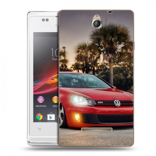 Дизайнерский пластиковый чехол для Sony Xperia E Volkswagen