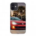 Дизайнерский силиконовый с усиленными углами чехол для Iphone 12 Mini Volkswagen