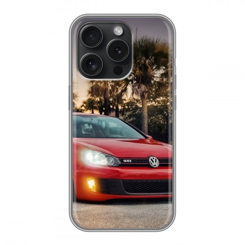 Дизайнерский силиконовый чехол для Iphone 15 Pro Volkswagen