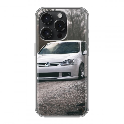 Дизайнерский силиконовый чехол для Iphone 15 Pro Volkswagen