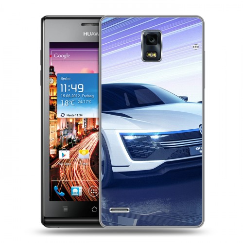 Дизайнерский пластиковый чехол для Huawei Ascend P1 Volkswagen