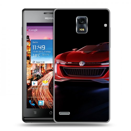 Дизайнерский пластиковый чехол для Huawei Ascend P1 Volkswagen