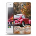 Дизайнерский пластиковый чехол для Sony Xperia E Volkswagen