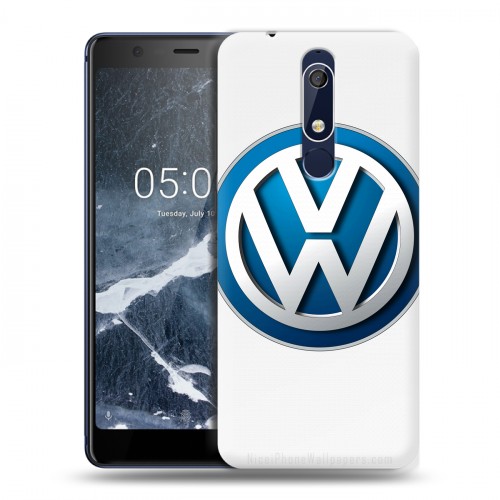 Дизайнерский пластиковый чехол для Nokia 5.1 Volkswagen