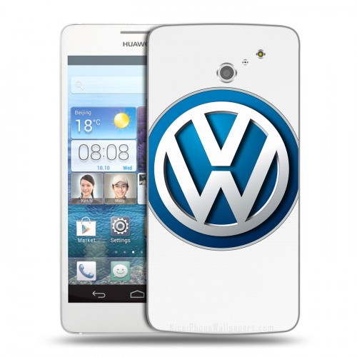 Дизайнерский пластиковый чехол для Huawei Ascend D2 Volkswagen