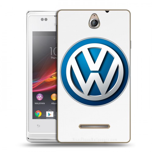 Дизайнерский пластиковый чехол для Sony Xperia E Volkswagen