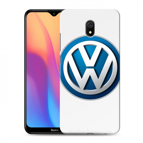 Дизайнерский силиконовый с усиленными углами чехол для Xiaomi RedMi 8A Volkswagen