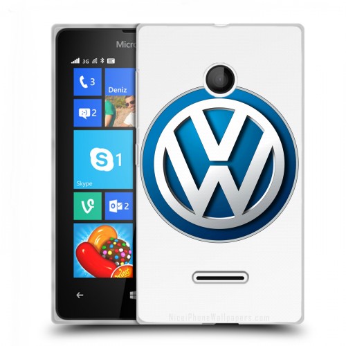 Дизайнерский пластиковый чехол для Microsoft Lumia 435 Volkswagen