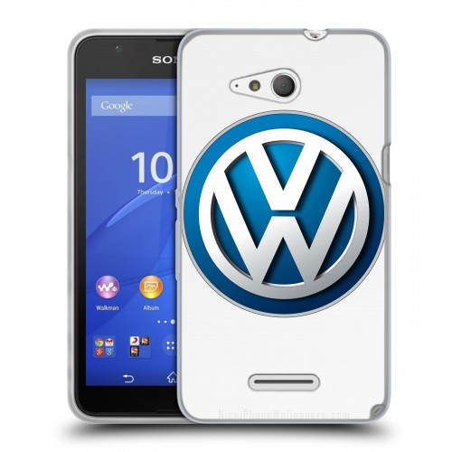 Дизайнерский пластиковый чехол для Sony Xperia E4g Volkswagen