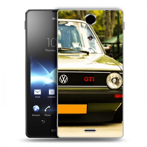 Дизайнерский пластиковый чехол для Sony Xperia TX Volkswagen