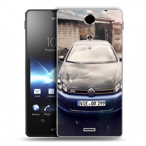 Дизайнерский пластиковый чехол для Sony Xperia TX Volkswagen