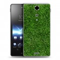 Дизайнерский пластиковый чехол для Sony Xperia TX Трава