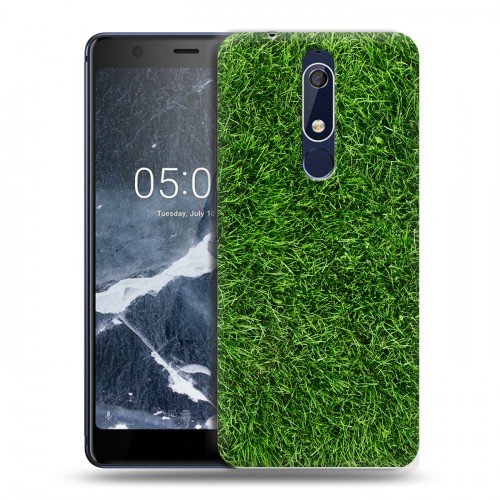 Дизайнерский пластиковый чехол для Nokia 5.1 Трава