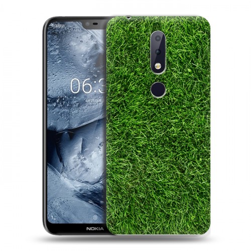 Дизайнерский пластиковый чехол для Nokia 6.1 Plus Трава