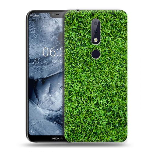 Дизайнерский пластиковый чехол для Nokia 6.1 Plus Трава