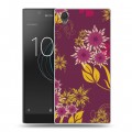 Дизайнерский пластиковый чехол для Sony Xperia L1 Цветочные паттерны