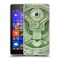 Дизайнерский пластиковый чехол для Microsoft Lumia 540 Текстуры денег