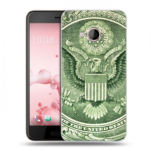 Дизайнерский силиконовый чехол для HTC U Play Текстуры денег