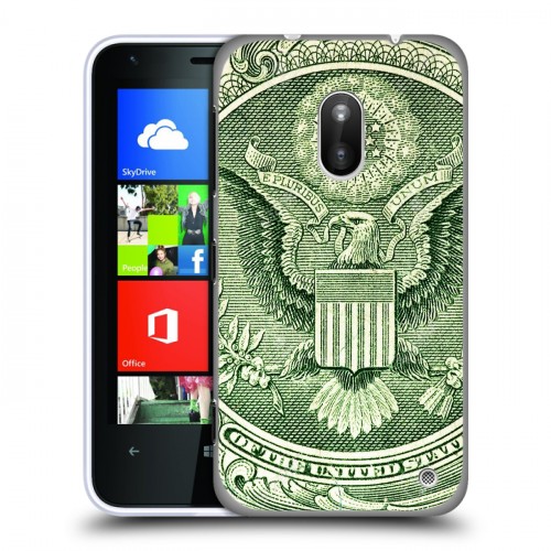 Дизайнерский пластиковый чехол для Nokia Lumia 620 Текстуры денег