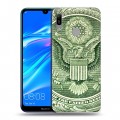 Дизайнерский пластиковый чехол для Huawei Y6 (2019) Текстуры денег