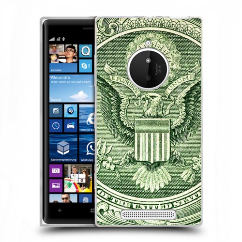 Дизайнерский пластиковый чехол для Nokia Lumia 830 Текстуры денег