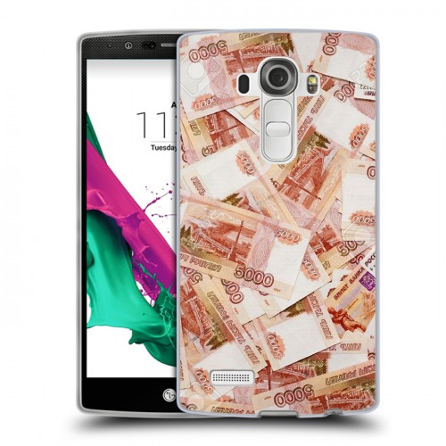 Дизайнерский пластиковый чехол для LG G4 Текстуры денег