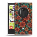 Дизайнерский пластиковый чехол для Nokia Lumia 1020 Цветочные паттерны