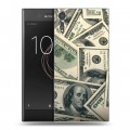 Дизайнерский пластиковый чехол для Sony Xperia XZs Текстуры денег