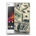 Дизайнерский пластиковый чехол для Sony Xperia L Текстуры денег