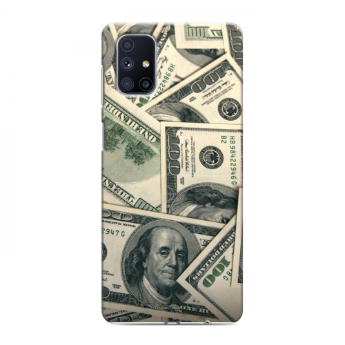 Дизайнерский силиконовый с усиленными углами чехол для Samsung Galaxy M51 Текстуры денег