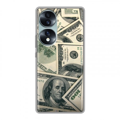 Дизайнерский силиконовый чехол для Huawei Honor 70 Текстуры денег