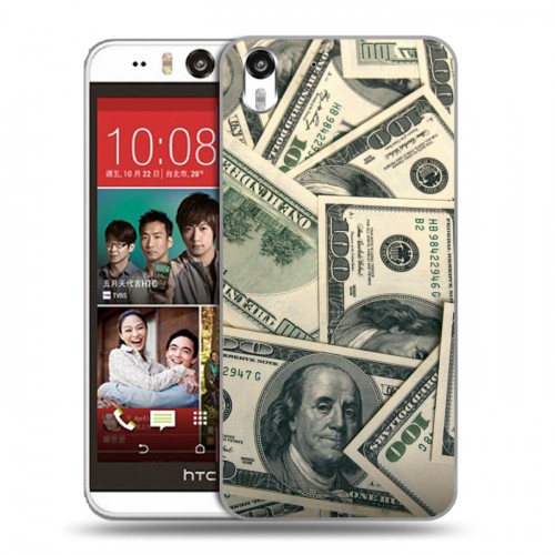 Дизайнерский силиконовый чехол для HTC Desire Eye Текстуры денег