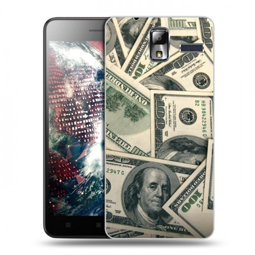 Дизайнерский силиконовый чехол для Lenovo S580 Ideaphone Текстуры денег
