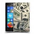 Дизайнерский пластиковый чехол для Microsoft Lumia 435 Текстуры денег