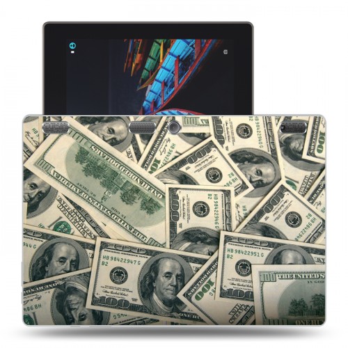 Дизайнерский силиконовый чехол для Lenovo Tab 2 A10 Текстуры денег