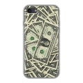 Дизайнерский силиконовый с усиленными углами чехол для Iphone 7 Текстуры денег