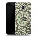 Дизайнерский пластиковый чехол для Samsung Galaxy C5 Текстуры денег