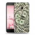 Дизайнерский силиконовый чехол для HTC U Play Текстуры денег