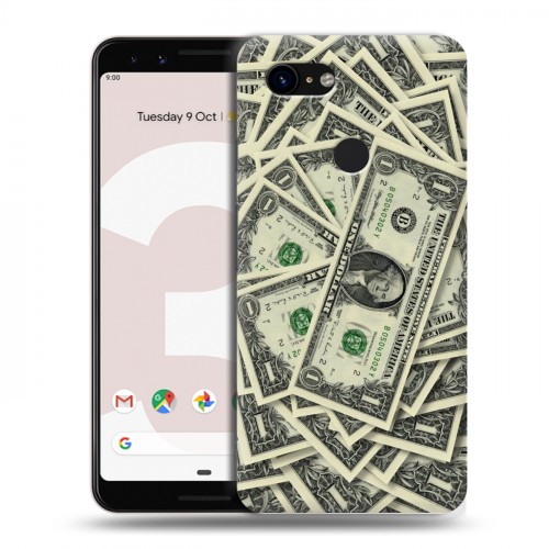 Дизайнерский пластиковый чехол для Google Pixel 3 Текстуры денег