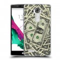 Дизайнерский силиконовый чехол для LG G4 Текстуры денег