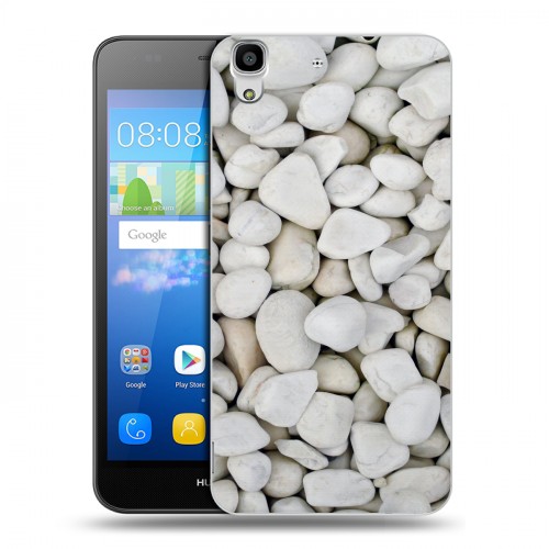 Дизайнерский пластиковый чехол для Huawei Y6 Текстура камня