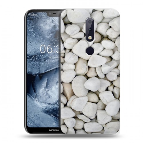 Дизайнерский пластиковый чехол для Nokia 6.1 Plus Текстура камня