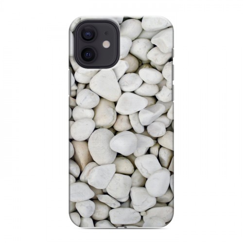 Дизайнерский силиконовый чехол для Iphone 12 Текстура камня