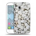 Дизайнерский пластиковый чехол для Alcatel One Touch Pop C5 Текстура камня