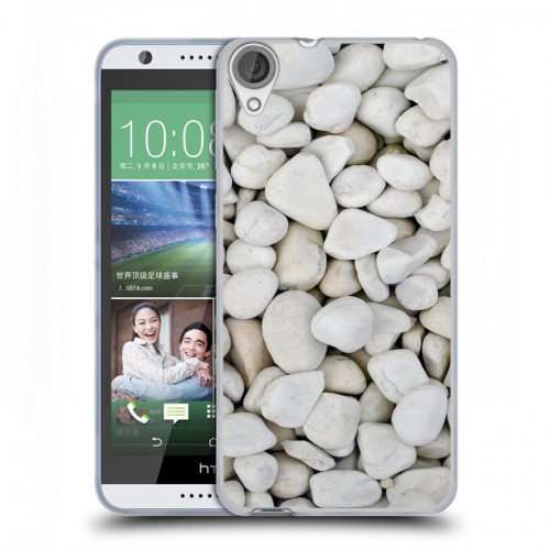 Дизайнерский силиконовый чехол для HTC Desire 820 Текстура камня